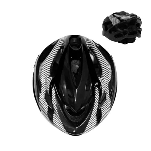 Endless Fahrrad- & Skatehelm mit verstellbarem Drehverschluss, leicht (225 g), stoßfestes PC/EPS, belüftet, abnehmbares Visier, Unisex Erwachsene – Schwarz, Einheitsgröße