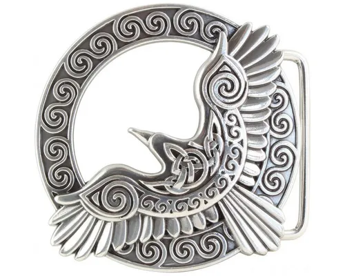BELTINGER Gürtelschnalle Celtic Crow 4,0 cm von BELTINGER