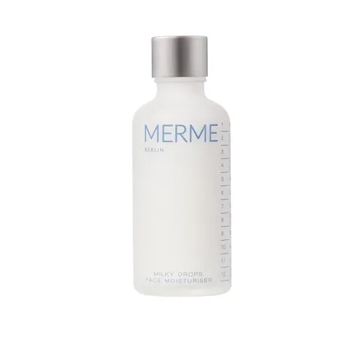 MERME-Berlin Milky Drops Face Moisturizer 50 ml - Tagespflege für alle Hauttypen, spendet langanhaltende Feuchtigkeit mit Ceramiden und Poptiden für gesunde, straffe Haut und einen natürlichen Glow.