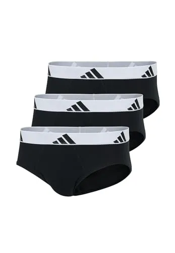 adidas Herren Slip 3er Pack - Active Flex Cotton Unterwäsche - Herren-Slips aus Active Flex Cotton für hohen Tragekomfort und optimale Bewegungsfreiheit, ideal für den aktiven Alltag.