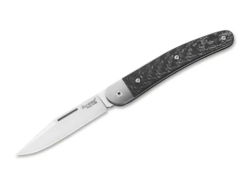 Böker Plus LionSteel Jack One CF Taschenmesser - Taschenmesser mit elegantem Kohlefasergriff, leicht und robust – ideal für Outdoor-Abenteuer und den täglichen Gebrauch.