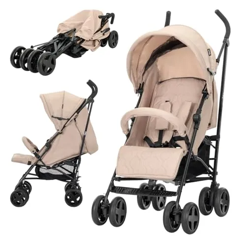 Lorelli Kinderwagen Buggy IDA mit schwenkbaren Vorderrädern in beige von Lorelli
