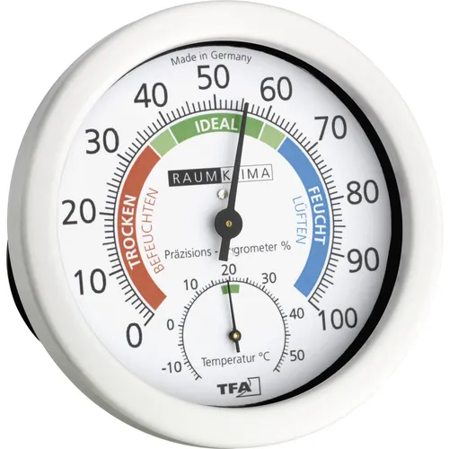 TFA Dostmann 45.2028 Thermo-Hygrometer Weiß von TFA Dostmann