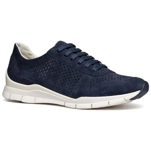 Geox Damen D Sukie B Sneaker, DK Jeans, 36 EU - Damen-Sneaker mit atmungsaktivem Design und optimaler Stoßdämpfung für den ganzen Tag. Leicht und komfortabel, ideal für aktive Frauen.