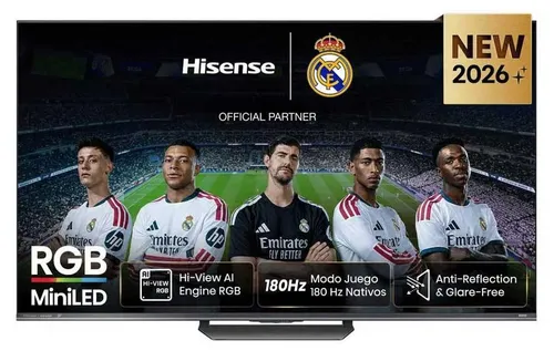 Hisense 55 '' UR8S | RGB MiniLED Smart TV 4K 180 Hz, 139,7 cm (55