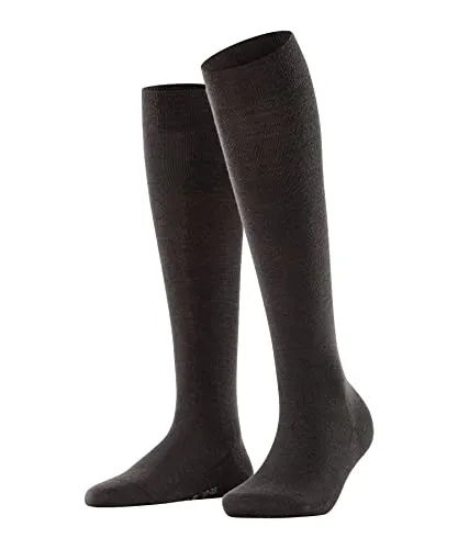 FALKE Damen Kniestrümpfe Softmerino W Kh Wolle Baumwolle - Hochwertige Kniestrümpfe aus Merinowolle und Baumwolle für optimalen Tragekomfort. Feuchtigkeitsregulierend, atmungsaktiv und mit verstärkten Zonen für Langlebigkeit. Ideal für Alltag und Business.