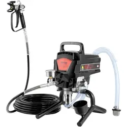 VEVOR Tragbares Airless-Farbspritzgerät - 950 W, 3000 psi, hocheffizient für glatte Beschichtungen und minimalen Farbverlust bei großen Projekten