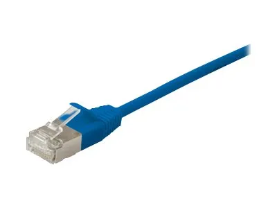 Equip Patchkabel Cat6A Slim F/FTP 2xRJ45 3.00m blau LSZH Polybeutel