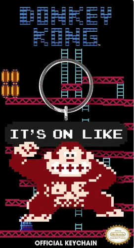 Donkey Kong - 80s Style Retro Nintendo - Gummi Schlüsselanhänger / keychain