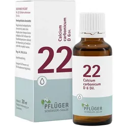 Schüßler-Salze Biochemie Pflüger 22 Calcium carbon.D 6 Tropfen