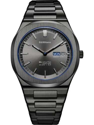 D1 Milano Quarzuhr Herren Analog Quarz - Elegante Quarzuhr für Herren mit klassischem Design. Wasserdicht bis 5 bar und robustem Edelstahl-Gehäuse. Ideal für den täglichen Einsatz und stilvolle Anlässe.