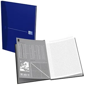 OXFORD Notizbuch Office Essentials DIN A4 kariert, blau Hardcover 192 Seiten, 1 St.