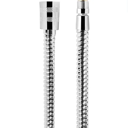 Cornat Brauseschlauch 80 cm – chrom – Edelstahl – M15/1x1/2 Zoll | Für Spültisch-Armaturen – Badinstallation – Duschschlauch – Duschkopfschlauch – Anschluss M15/1x1/2 Zoll – chromfarben