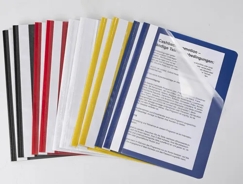 neutral Schnellhefter A5 Polypropylen (PP) 2x schwarz, weiß, gelb, rot, blau 015-2345-002-98