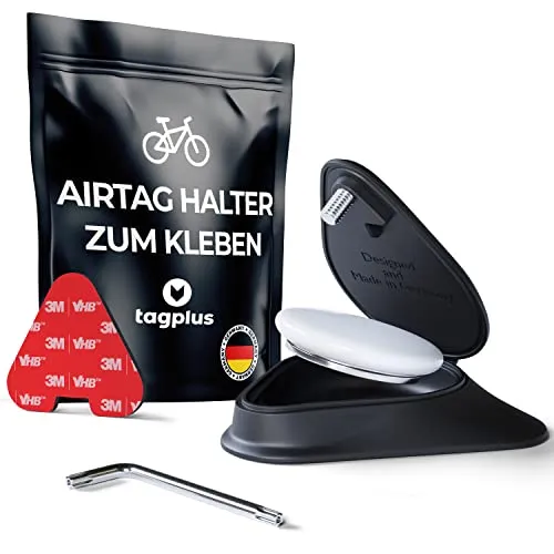 tagplus® universal Airtag Halter zum Kleben für maximalen Diebstahlschutz, E-Bikes