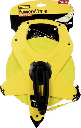 Stanley Rahmenbandmass Power Winder Fiberglas 100 m von STANLEY