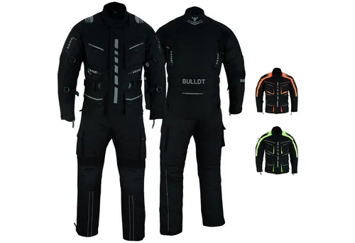 German Wear Motorradkombi BLD325K Motorradkombi Textilien motorradjacke + Motorradhose mit Protektoren