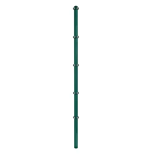 ESTEXO Zaunpfosten Eckpfosten für Doppelstabmattenzaun 210 cm RAL 6005 - Hochwertiger Eckpfosten für Doppelstabmattenzaun, robust und wetterbeständig. Ideal für individuelle Zaunlösungen in Ihrem Garten. Erhältlich in verschiedenen Farben und Höhen.