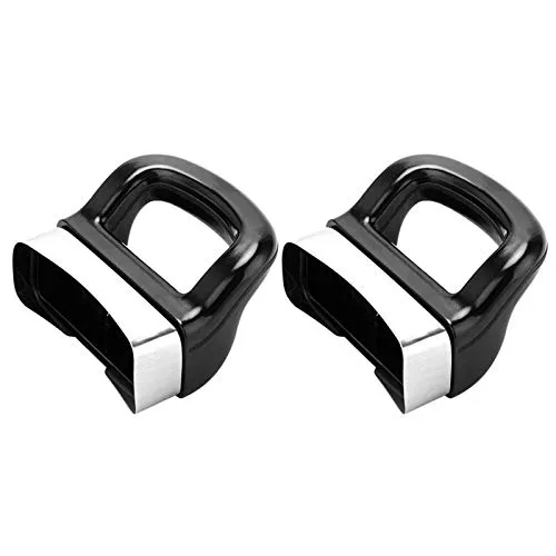 GeKLok 2-stück Pfannen-Seitengriffe mit Verbrühungsschutz, Bakelit, Schwarz, für Suppentöpfe, inkl. 4 Schrauben und 4 Muttern