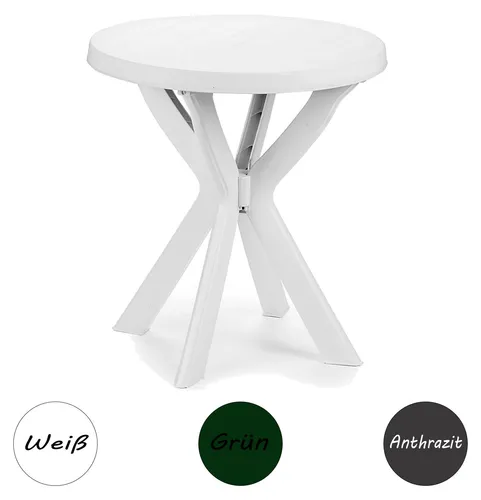 INDA-Exclusiv Gartentisch Bistrotisch Rund Ø70cm