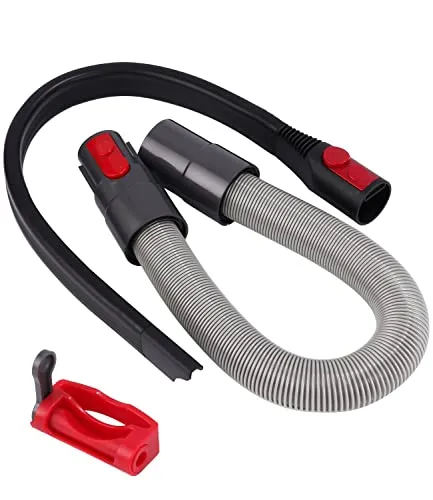 Jissta Ersatzschlauchanschluss für Dyson V15, V11, V10, V8, V7 Staubsauger mit flexibler Anschlussdüse, Verlängerungsschlauch und Schalterverschluss