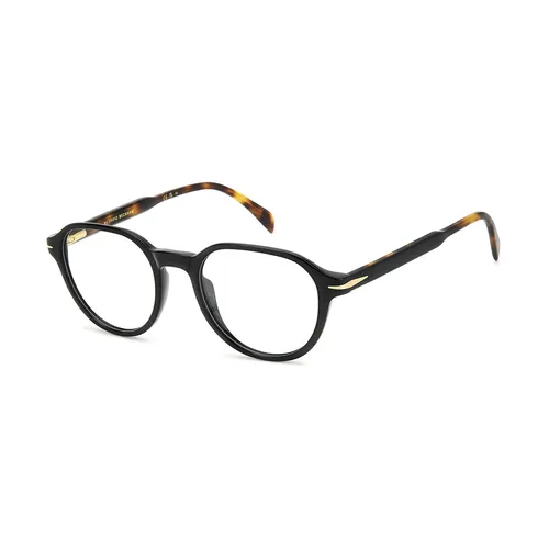 David Beckham Brillenfassung DB 1136 WR720 51 für Herren in Schwarz - Stilvolle Brillenfassung für Herren, gefertigt aus robustem Azetat. Ideal für den täglichen Gebrauch, kommt mit Original-Etui und bietet einen modernen, runden Look.