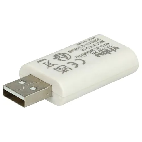 vhbw Dual USB-Ladegerät für Angelposen-Stabbatterien, CR425-Akkus - 0,84 W