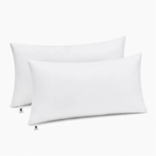 Makimoo Kopfkissen 2er Set, Kissen für Bett und Dekokissen, Polyester Innenkissen Füllkissen for Sofakissen Zierkissen (40 x 80 cm)