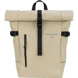 Strellson Rucksack Stockwell 2.0 Eddie beige - Daypack mit gepolstertem Laptopfach für 15 Zoll, ideal für Alltag und Reisen. Praktische Aufsteckfunktion für Koffer und verstärkter Boden für zusätzliche Stabilität.
