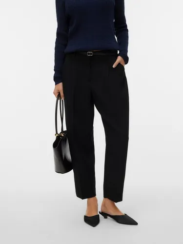 Vero Moda Anzughose VMELMA MW BARREL BELT ANKLE PANT NOOS