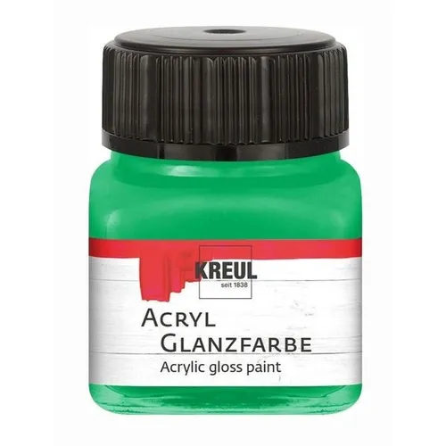 Kreul Acryl Glanzfarbe grün 20ml Glas 100ml/12,45 Euro
