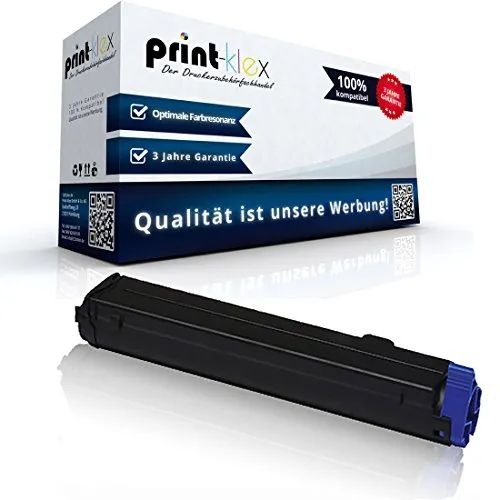 Print-Klex Tonerkartusche kompatibel für Oki B2200 B2200N B2400 B2400N B 2200 B 2200N B 2400 B 2400N B 2200 N B 2400 N 43640302 Black Schwarz BK K