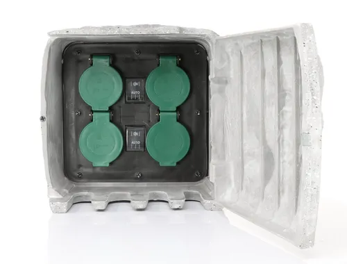 Die Bold GmbH Gartensteckdose Pepe, Wasserdicht, 3m Outdoorkabel, bis zu 3680 Watt