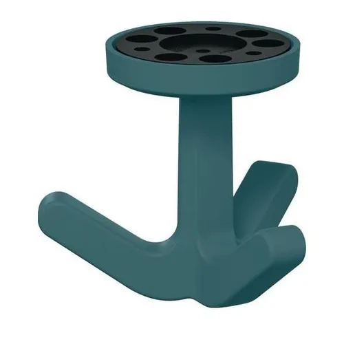 Hewi Dreifachhaken Ser.477 matt,elastisch 55 aquablau H.69mm D.51mm Haken