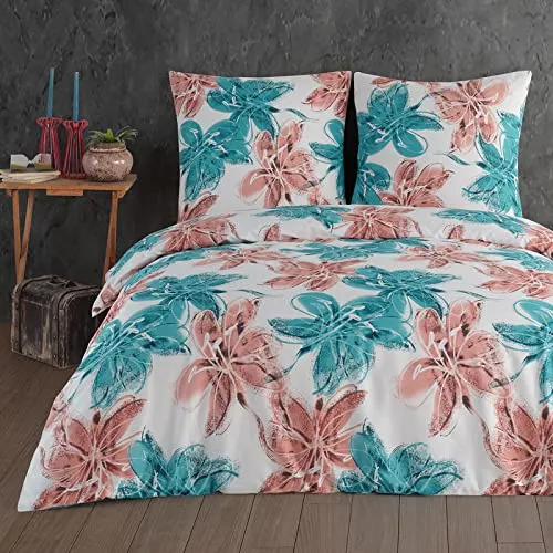 Buymax® 3-Teiliges Bettwäsche-Set 200x220 cm aus 100% Baumwolle - Bettwäsche-Sets 200x220 cm mit Reißverschluss, ÖKO-TEX zertifiziert und pflegeleicht für ein angenehmes Schlafklima.