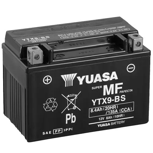 Produktbild Yuasa YTX9 Motorradbatterie 12 V 8 Ah
