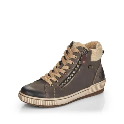 Remonte Sneaker grau 39 EU - Wanderschuhe mit Wechselfußbett, aus hochwertigem Wildleder, ideal für Komfort und Stil bei Outdoor-Aktivitäten.
