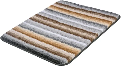 MEUSCH Badematte Funky - Badematte in modernem Streifen Design, rutschhemmend und fußbodenheizungsgeeignet – ideal für ein sicheres und stylisches Bad!
