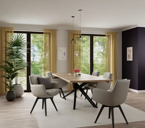 Bricoflor Transparenter Vorhang Oskar Safran in gelb von HOMING