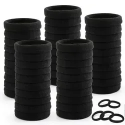 50 Stück Elastische Haargummis Schwarz ohne Metall - Praktische Packung mit 50 elastischen Haargummis in Schwarz, ideal für den täglichen Einsatz. Die metallfreien Gummis sind sanft zu den Haaren und bieten optimalen Halt für alle Haartypen.