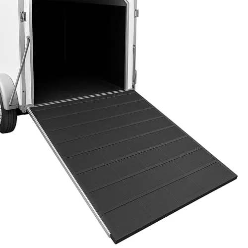 Vivol Rampenmatte für Pferde Anhänger 155x175cm Schwarz von Vivol