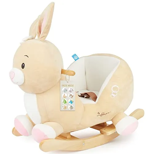 Bieco Plüsch Schaukeltier Hase Hopsi 60 cm von Bieco