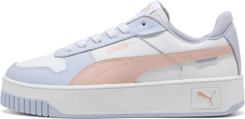 PUMA Damen Carina Street Sneaker, White-Rose Quartz - Damen-Sneaker mit hochwertigem Leder-Obermaterial und rutschfester Gummi-Außensohle für optimalen Komfort und Stil im Alltag.