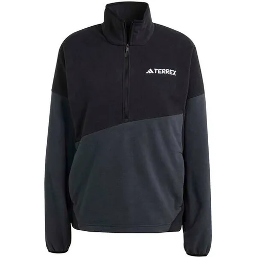 adidas Damen Terrex Multi Climawarm Fleece Anorak - Fleecepullover für Damen, aus 100 % recyceltem Polyester, bietet hervorragende Wärmeisolierung dank CLIMAWARM-Technologie und ist ideal für Outdoor-Aktivitäten.