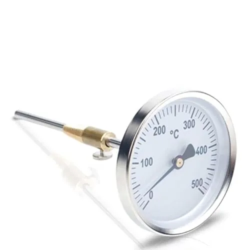 Bimetall-Rauchgasthermometer bis 500°C mit verstellbarem Konus - 200mm