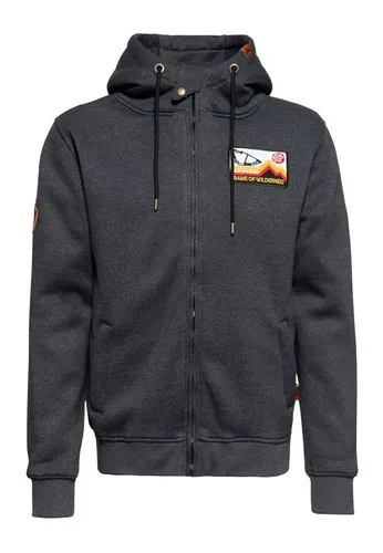 KingKerosin Kapuzensweatjacke K.K. Adventure Gear - Frame of Wilderness (1-tlg) mit herausnehmbarem Softshell-Innenfutter