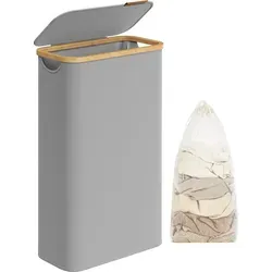 SONGMICS Wäschekorb mit Deckel 65 L