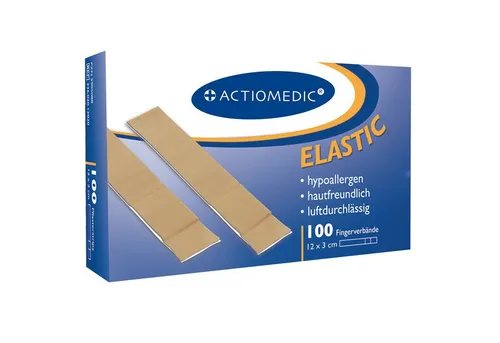GRAMM medical Wundpflaster Actiomedic® ELASTIC Fingerverband Hautfarben 12 x 3 cm