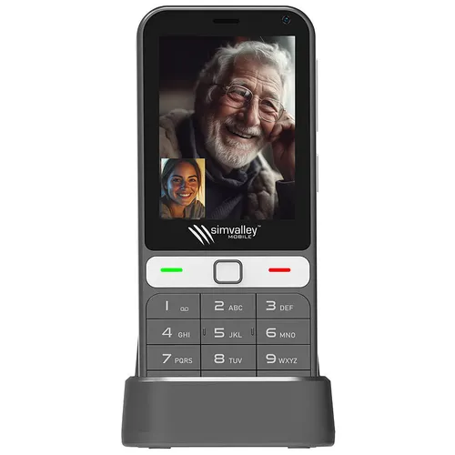 Simvalley XL-980 Senioren-Handy - Senioren Smartphone mit Touchdisplay, WhatsApp und SOS-Funktion, ideal für einfache Kommunikation und Sicherheit.