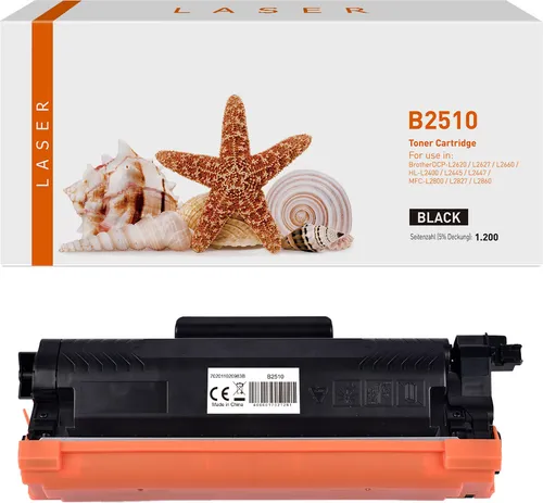 Kompatibler schwarzer Toner 3.6-TN2510 für Brother Drucker - Der kompatible schwarze Toner 3.6-TN2510 liefert bis zu 1.200 Seiten in ausgezeichneter Druckqualität. Ideal für Brother DCP- und HL-Modelle, sorgt er für zuverlässige Ergebnisse im Büroalltag.